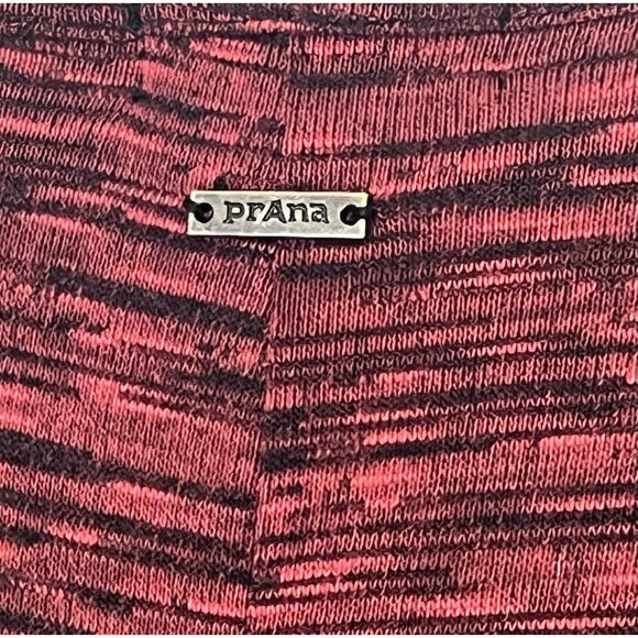 Prana Women Dress Medium Size Burgundy V-Neck Wrap Style Stretch Long Sleeves - Picture 10 of 10